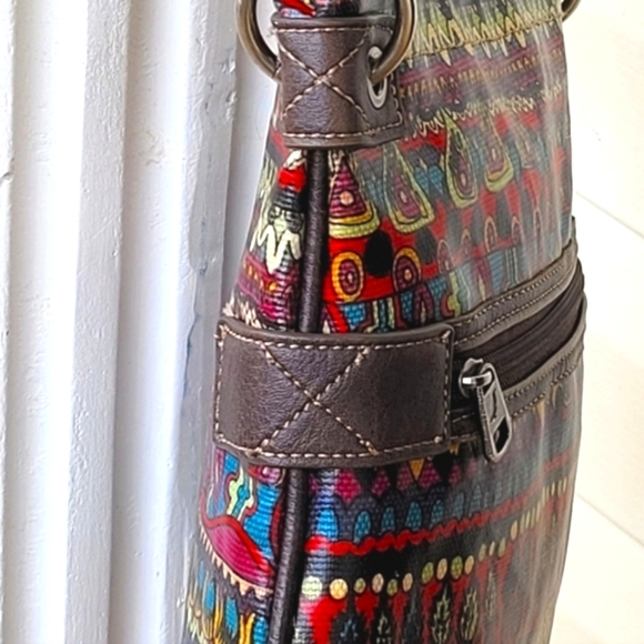 Sakroots Crossbody Boho Bag Adj Beautiful Clean ❤️ Multicolored Peace Hippie ☮️ - Picture 9 of 9
